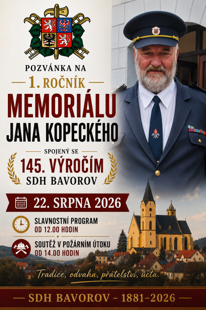 Pozvánka na Memoriál Jana Kopeckého